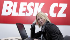 Diana Kobzanová na chatu v redakci Blesk.cz