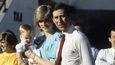 Diana, Charles a William na společné návštěvě Austrálie