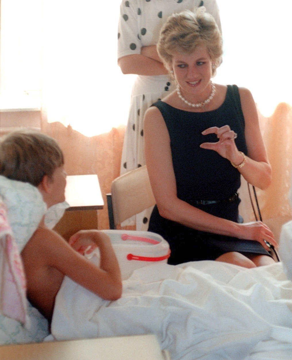 Lady Diana navštěvovala pravidelně dětské nemocnice