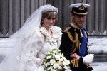 Lady Di a Charles ve svatební den