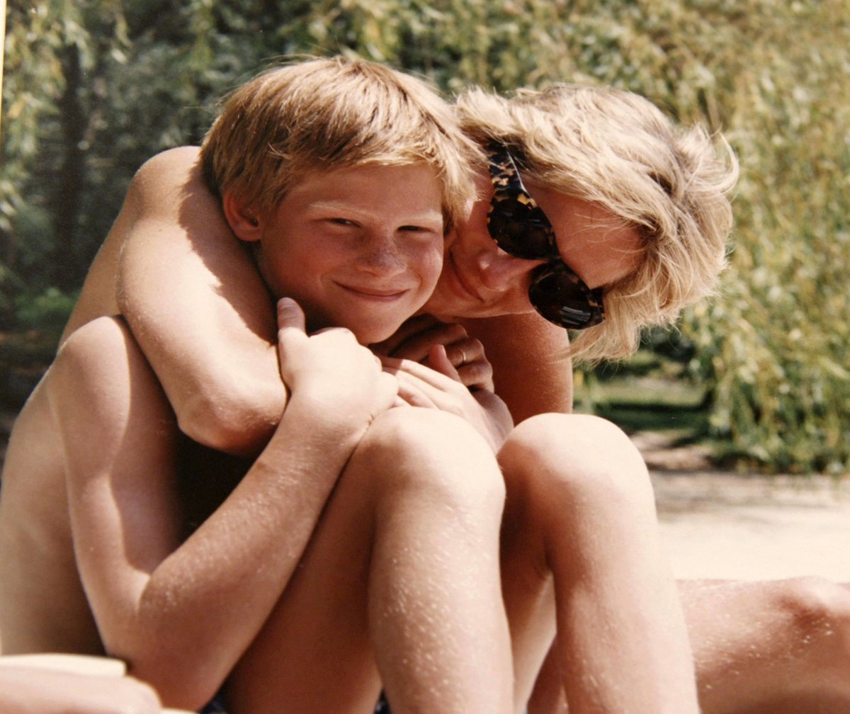 Princezna Diana se synem Harrym