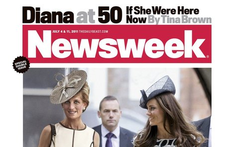 Diana a její snacha Kate Middleton na kontroverzní obálce týdeníku Newsweek
