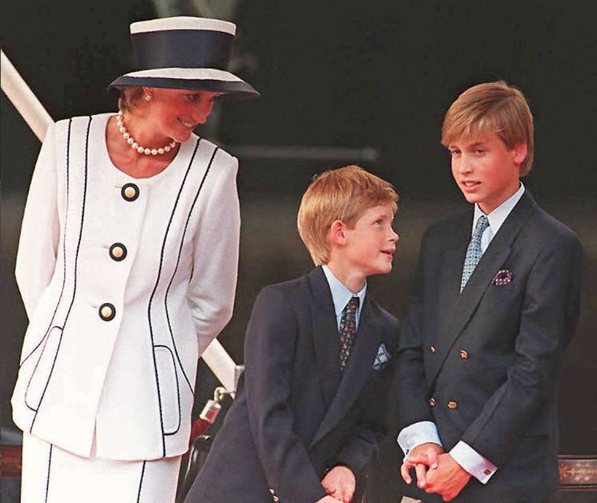 Diana se syny Williamem a Harrym