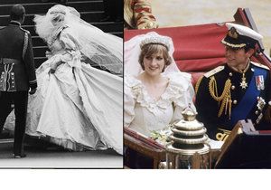 Lady Diana měla ve svatebních šatech schované jídlo.