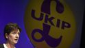 Odstupující předsedkyně strany UKIP Diane Jamesová