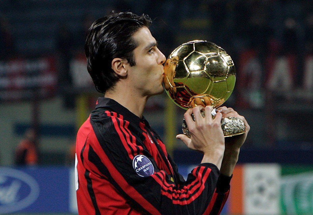 Brazilský záložník Kaká, nejlepší fotbalista roku 2007