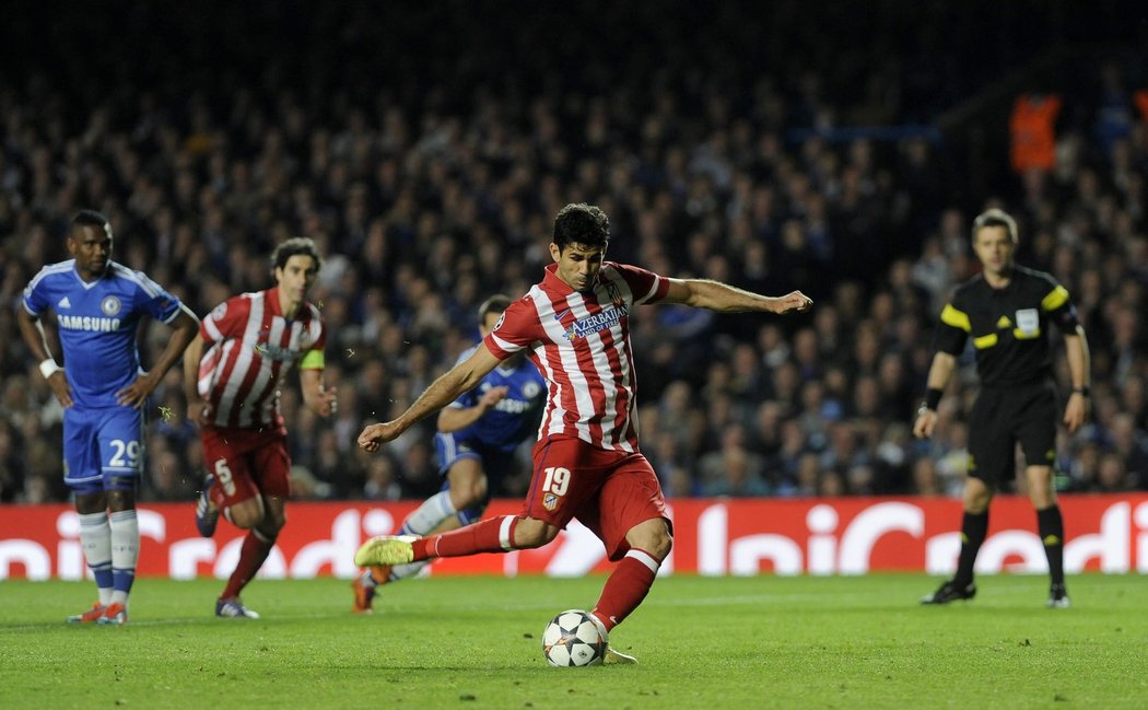 Penaltu zahrál Diego Costa skvěle, střelou pod břevno.