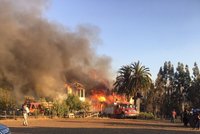 Dům šéfa parlamentu lehl popelem. Žhářství, mají jasno politici v Chile, kteří ukazují na domorodce
