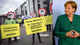 Německá kancléřka Angela Merkelová čelí kritice i za kauzu Dieselgate