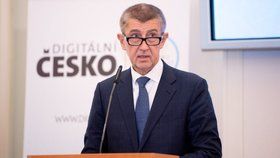 Premiér Andrej Babiš (ANO) hovoří o projektu Digitální Česko.