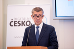 Premiér Andrej Babiš (ANO) hovoří o projektu Digitální Česko.