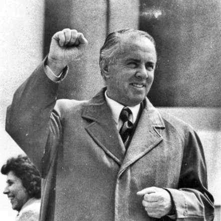 Enver Hodža, bývalý albanský diktátor.