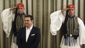 Alexis Tsipras při jmenování svého druhého vládního kabinetu