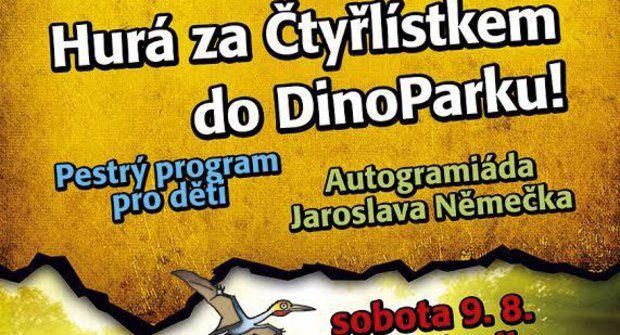 Čtyřlístek poznává dinosaury v DinoParku Harfa Praha