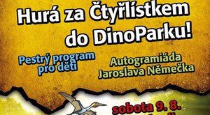 Čtyřlístek poznává dinosaury v DinoParku Harfa Praha