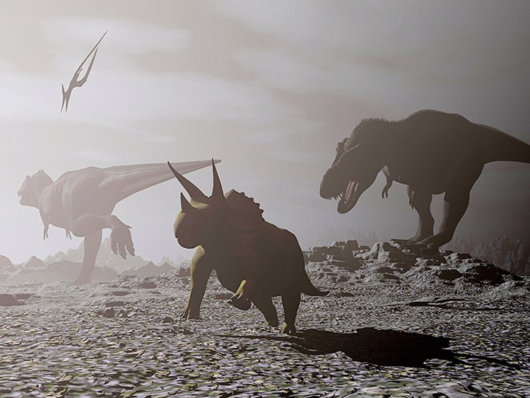 Dopad asteroidu před 65 miliony lety nepřežila většina tehdejších živočichů včetně dinosaurů