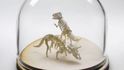 Dinosauří skelet z papíru