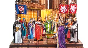 Dioráma: Korunovace Karla IV. českým králem