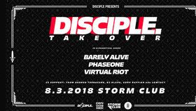 Na akci Disciple Takeover vystoupí poprvé v Česku Barely Alive, PhaseOne a Virtual Riot.