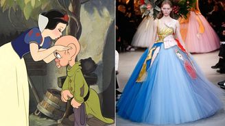 Disney princezny v šatech z kolekcí Haute Couture: Které by slušely Popelce a Sněhurce?