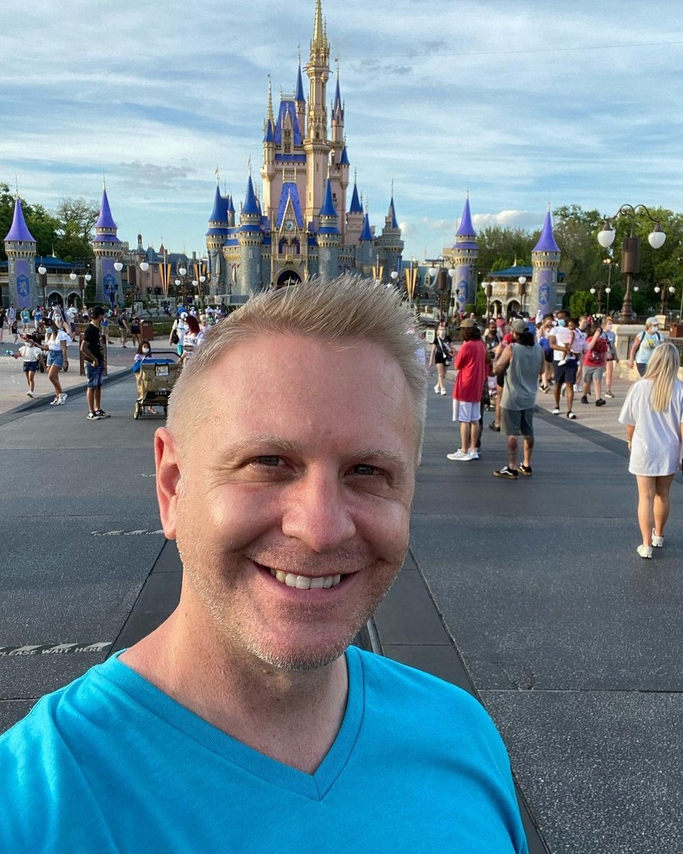 Jason Anderson si užíval Disney World na Floridě.