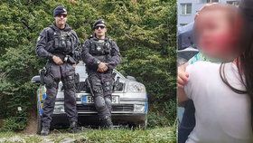 Brněnští policisté Petr Albrecht a Radek Kratochvíl vysvobodili batole uvězněné ve vyhřátém autě.