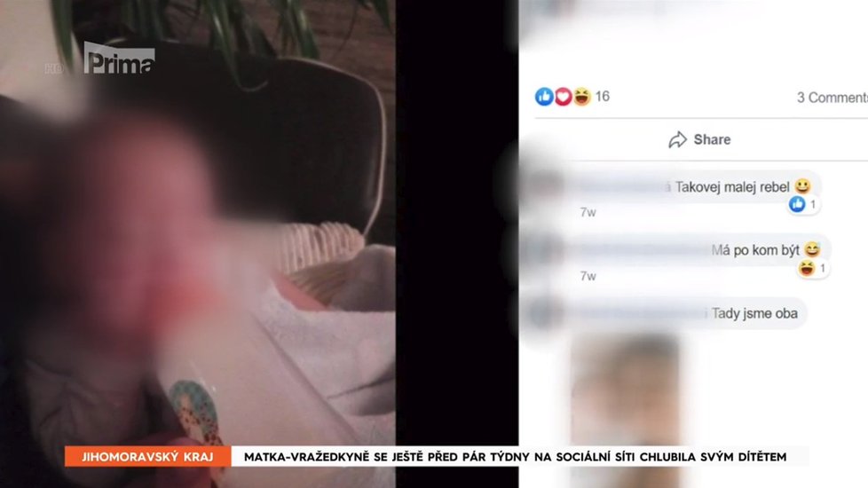 Matka, která měla zavraždit své vlastní miminko, se ještě před časem chlubila fotkami s ním na sociálních sítích.