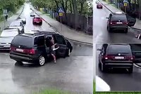 Hrůzostrašné video: Chlapeček (4) vypadl z auta za jízdy! Smrti unikl o vlásek