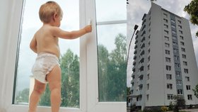 Chlapeček vypadl z okna domu v Kyjově.