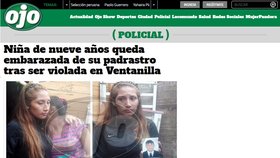 Devítiletou Peruánku znásilňoval její nevlastní otec.