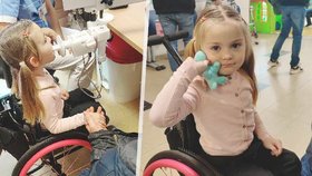 Malá Viktorka s SMA slaví velký pokrok. Výsledky testů jsou jako u zdravých dětí.