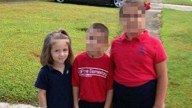Pětiletá Haley Moore se zastřelila otcovou zbraní před zraky sourozenců.