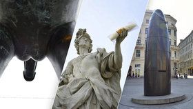 V Brně snad na každém kroku najdete kuriózní sochy, značky, nápisy...