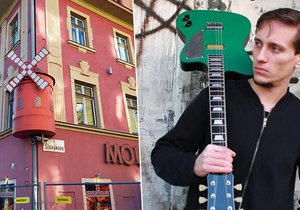 Jan Fic (31) z trámu bouraného erotického podniku Moulin Rouge v Brně udělá kytary.