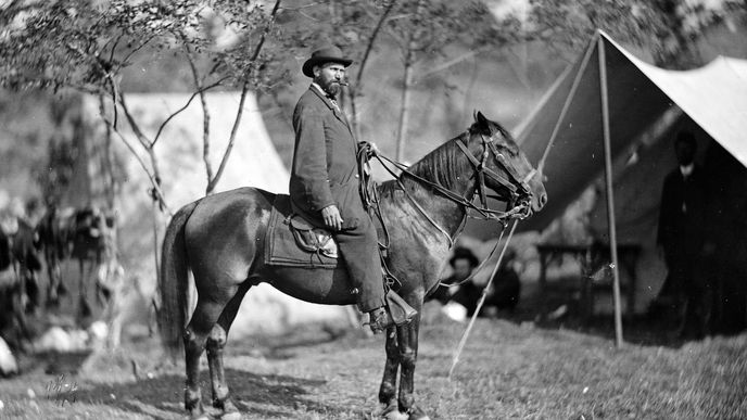 Allan Pinkerton na koni