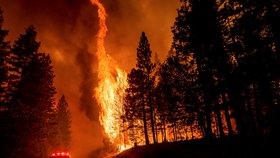 Požár v Kalifornii: Dixie fire pohlcuje celá města