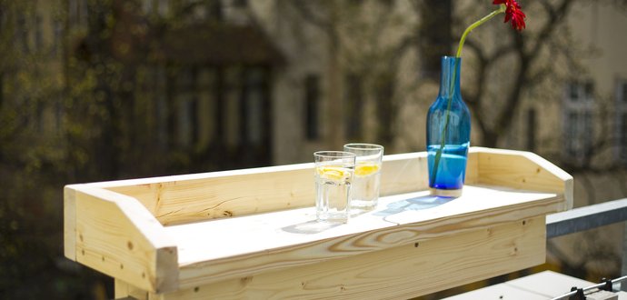 Prostor využitý do detailu: Vyrobte si balkonový pultík!