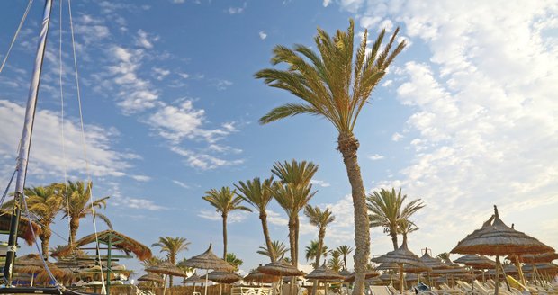 Nádherná pláž na Djerbě.
