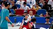 Novak Djokovič zápas protrpěl. Novak Djokovič zápas protrpěl.