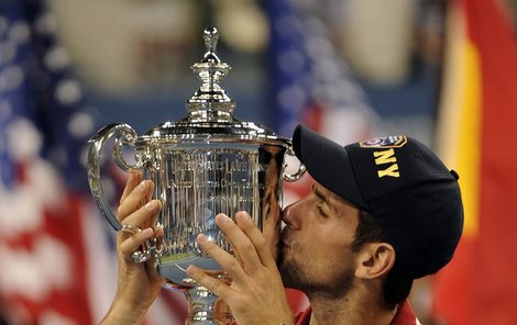 Srb Djokovič jásá,právě vyhrál US Open.