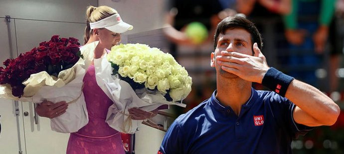 Novak Djokovič poslal během French Open do dámské šatny dvě krásné kytice. Ocenila je i Britka Naomi Broadyová.