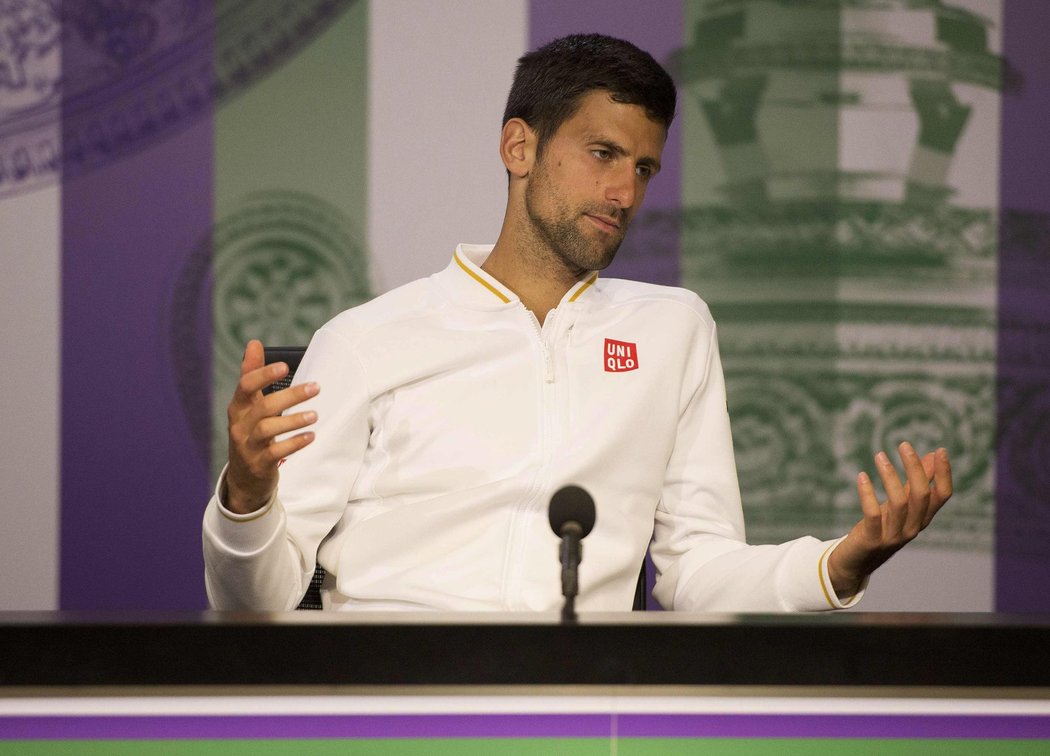 Novak Djokovič byl na tiskové konferenci hodně zklamaný