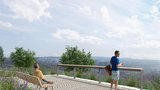 Relax a jedinečné výhledy nabídne park Dlážděnka. Radnice Prahy 8 v něm chystá lavičky, osvětlení i hřiště