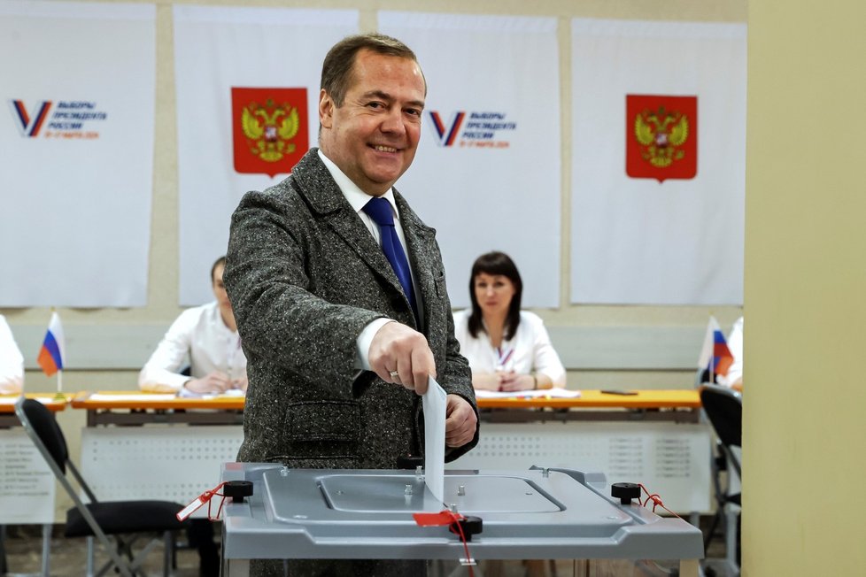 Prezidentské volby v Rusku: Dmitrij Medveděv (15. 3. 2024)