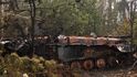 Ukrajinská armáda zničila ruské tanky u Dmytrivky nedaleko Kyjeva