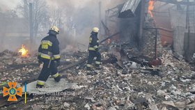 Ruský nálet na město Dnipro (11.3.2022)