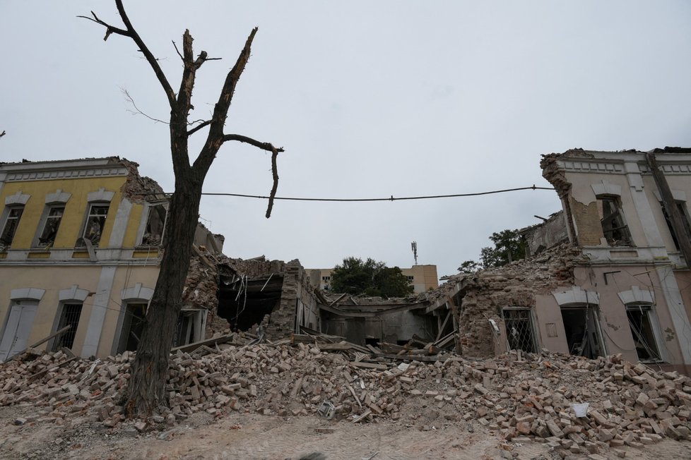 Bombardované Dnipro (za komunismu Dněpropetrovsk), 11. září 2022.