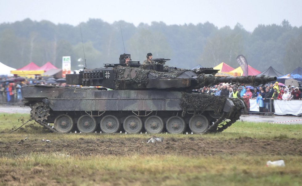 Ukázka německého tanku Leopard 2