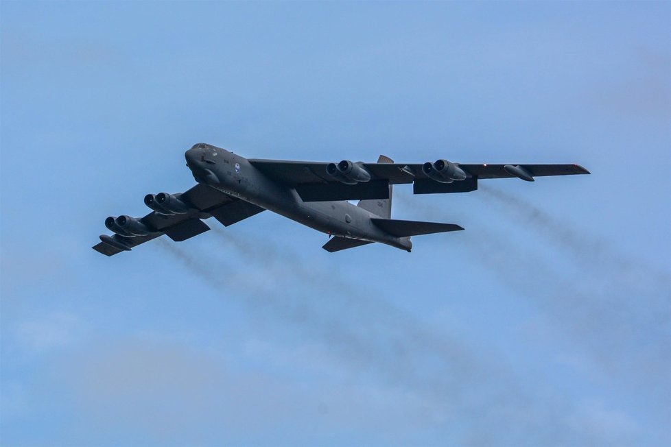 Bombardér B-52 Startofortress se proletí v sobotu 17. září nad hlavami diváků, po oba dny bude druhý stroj k prohlédnutí na zemi.