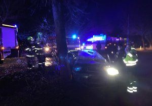 Řidič u Dobřichovic narazil do stromu, na místě zemřel.